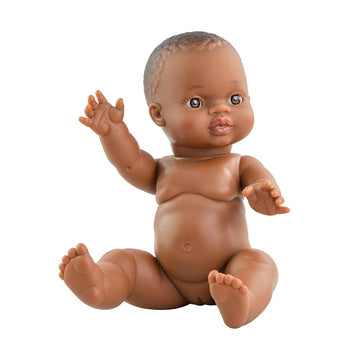 Babypuppe Mädchen Gordi unbekleidet - Dunkel und braune Augen - Paola Reina